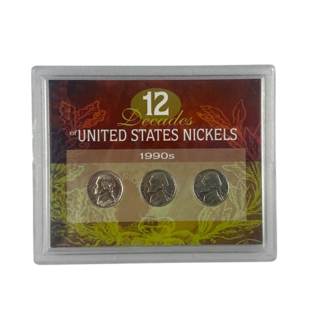 American Coin Treasures 3pc Coin Set 12 Decades of United States Nickels: 1990s